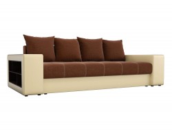 Прямой диван из экокожи Дубай