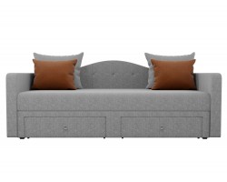 Прямой диван из рогожки Дориан